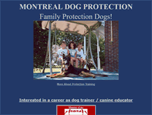 Tablet Screenshot of montrealdogprotection.com